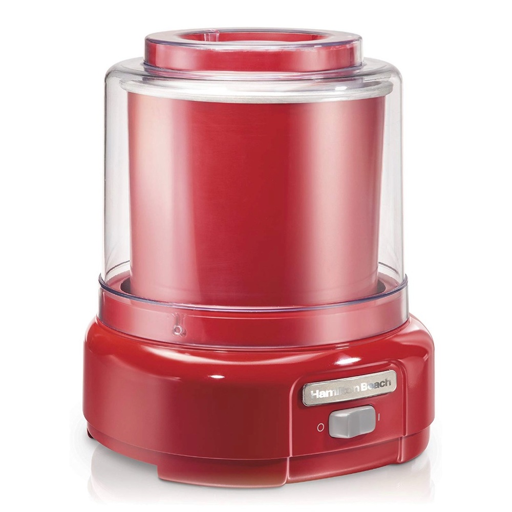 Hamilton Beach Ice Cream Maker, 1.5-Quart, Red
